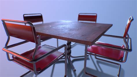 Table - Chair - Download Free 3D model by operario [25510ec] - Sketchfab