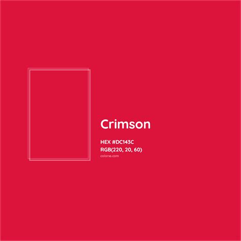 Crimson Complementary or Opposite Color Name and Code (#DC143C) - colorxs.com