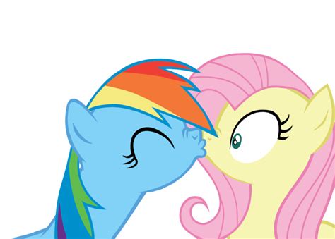 Mlp Applejack And Rainbow Dash Kissing