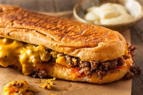 Cheesy Pub-Style Ground Beef Sandwich Recipe Rocks Sandwich Night ...