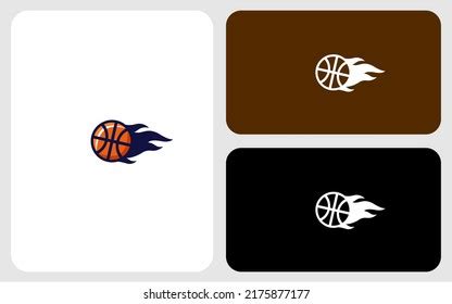 Basketball Fire Logo Design Stock Vector (Royalty Free) 2175877177 | Shutterstock