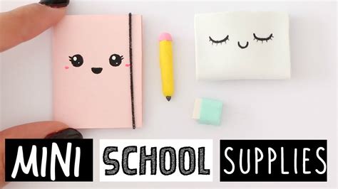 Diy Mini School Supplies Printable