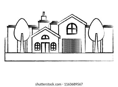 Modern House Design Stock Vector (Royalty Free) 1172063050 | Shutterstock