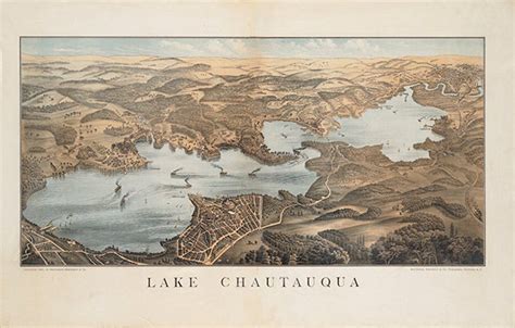 Chautauqua New York, Chautauqua Lake, Vintage Map, Etsy Vintage ...