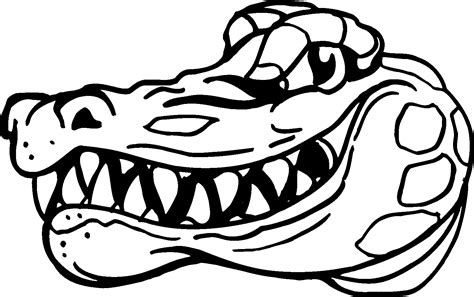 Florida Gators Logo Coloring Pages Sketch Coloring Page