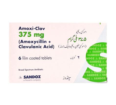 Amoxi-Clav 375mg Tablet 3 'S - Uses, Formula, Side Effects