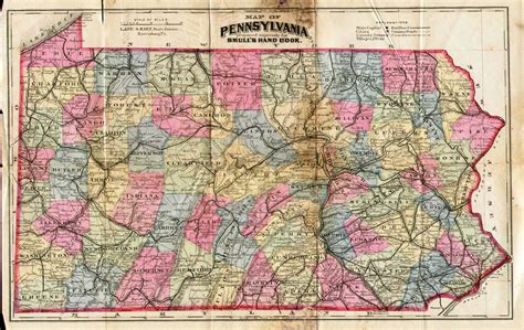 Pennsylvania in Early Pocket Maps