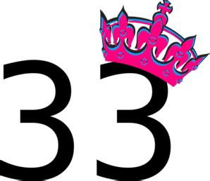 Pink Tilted Tiara And Number 33 Clip Art at Clker.com - vector clip art ...