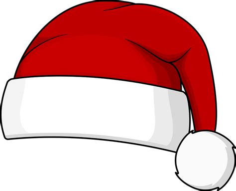 Download Santa Hat, Christmas, Red Cap. Royalty-Free Vector Graphic ...