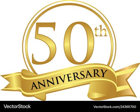 50th Golden Anniversary Logo Royalty Free Vector Imag - vrogue.co