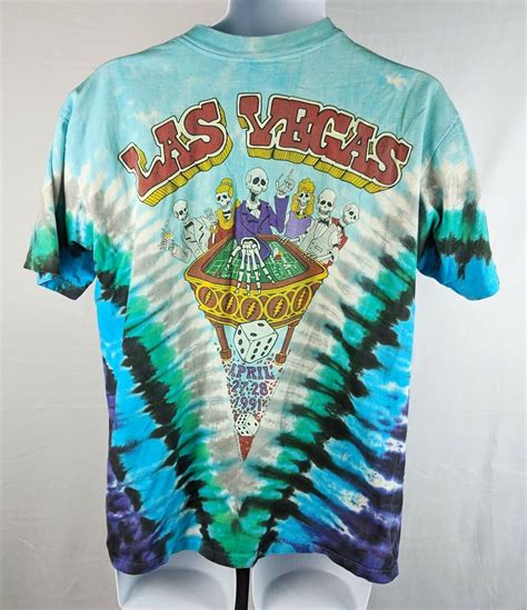 Vintage Grateful Dead Las Vegas April 27-28, 1991 T-Shirt Liquid Blue Size XL - T-Shirts, Tank Tops