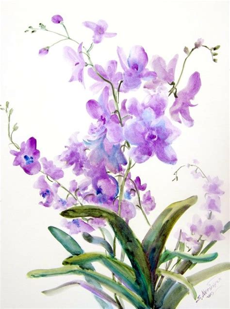 123 best Orchids images on Pinterest | Watercolor paintings, Art flowers and Water colors