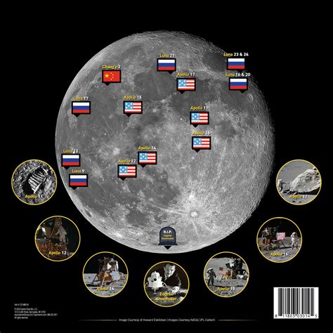 Moon Crater Map (2-Sided) — Explore Scientific