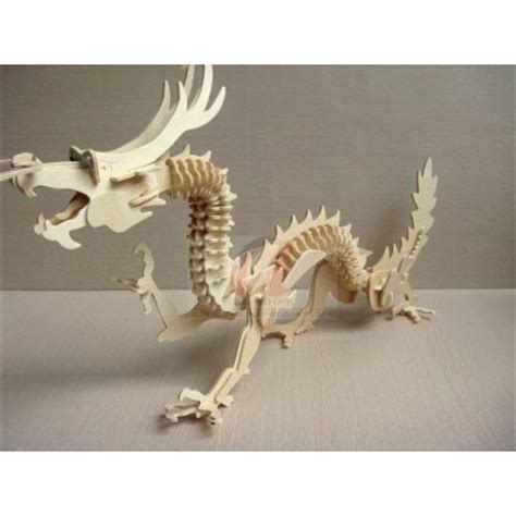 Wholesale - Cute & Novel DIY 3D Wooden Jigsaw Puzzle Model - Chinese Dragon - OrientMoon