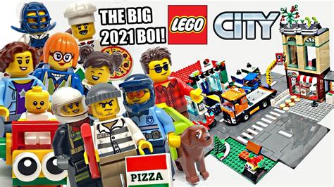 LEGO City Town Center review! 2021 set 60292! - YouTube