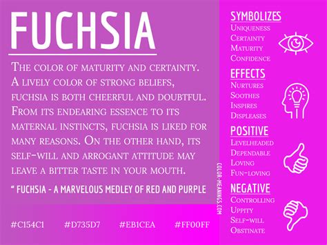 Fuchsia Color Meaning: The Color Fuchsia Symbolizes Maturity and ...