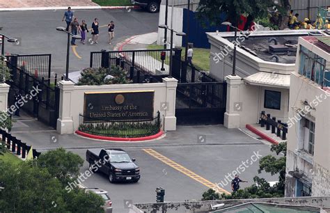 Us Personnel Walk Inside Us Embassy Editorial Stock Photo - Stock Image ...