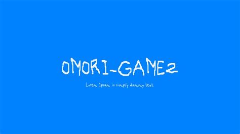 OMORI_GAME2 Font : Download Free for Desktop & Webfont