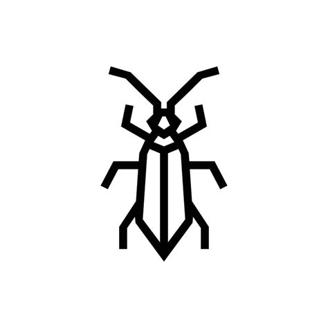 Vector Logo Design Bug insect With Line Art Style 4949431 Vector Art at Vecteezy