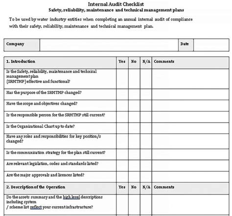 Browse Our Sample of Internal Control Checklist Template for Free in 2023 | Checklist template ...