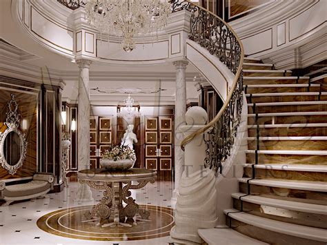 Classical Interiors For Luxurious Mansion