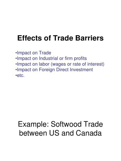 Effects of Trade Barriers | PDF | Exports | Trade