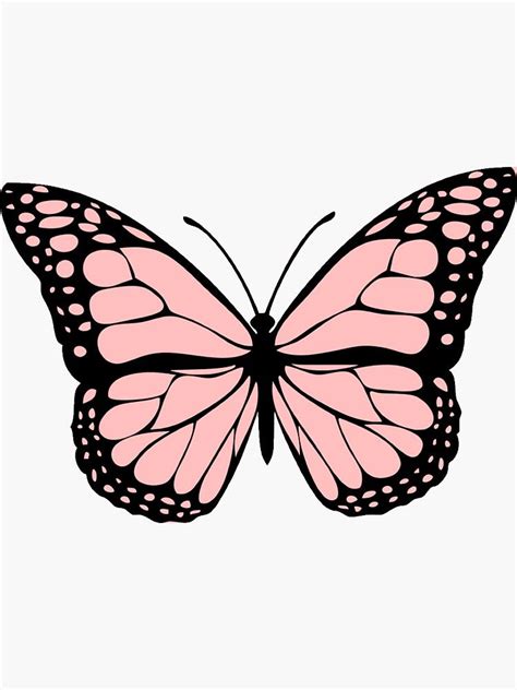 "light pink butterfly" Sticker by karestolarczyk | Redbubble | Butterfly art painting, Butterfly ...