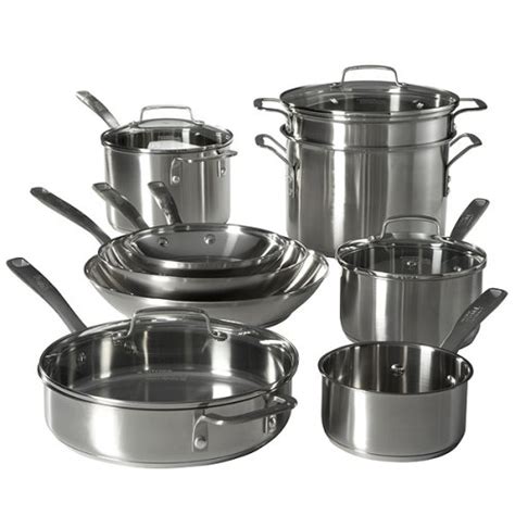 Calphalon Stainless Cookware Set: Kitchen Essentials® from Calphalon® Stainless Steel Cookware ...