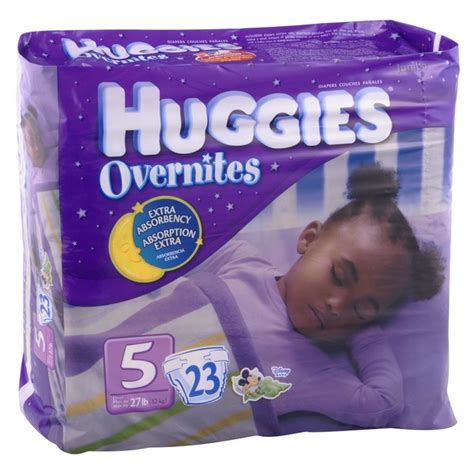 Huggies Overnites Diapers Size 5 Both Jumbo Pack - 27+ lbs