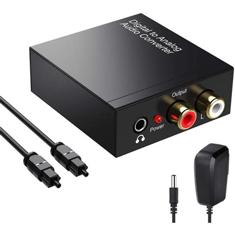 DIGITNOW 192KHz Digital to Analog Audio Converter,Toslink Optical to 3 ...