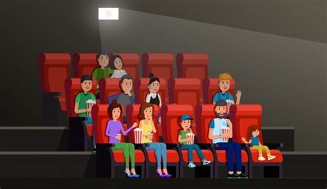 Interior de cine con gente comiendo palo... | Premium Vector #Freepik #vector #personas #diseno ...