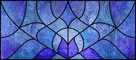 Blue stained glass window. Abstract stained-glass background. Art ...