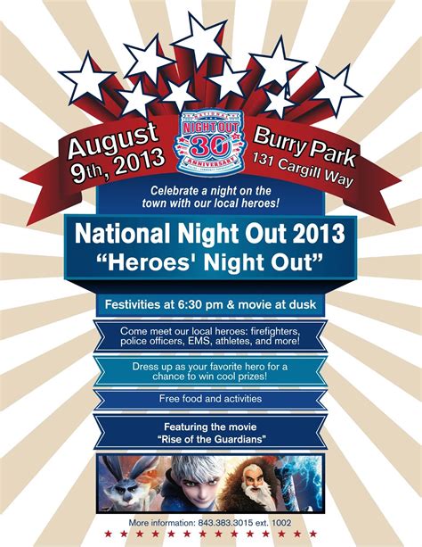 Free Printable National Night Out Flyer Template