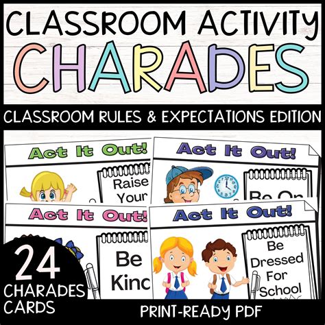 Classroom Rules & Expectations Charades- Fun & Engaging Back to School Activity - Classful