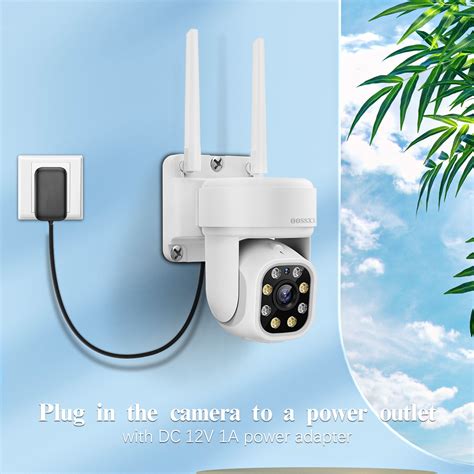 (2-Way Audio & PTZ Camera) 5MP Outdoor Wireless PTZ Security Camera Sy ...