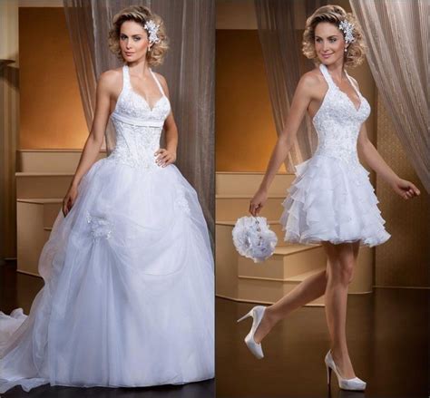 21 best Two-in-One Wedding Dresses images on Pinterest | Short wedding ...