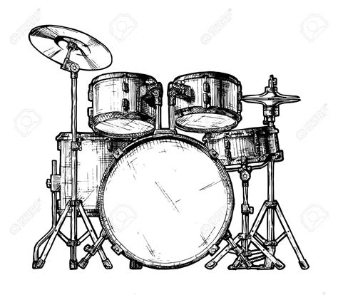 Bass Drum Drawing at GetDrawings | Free download