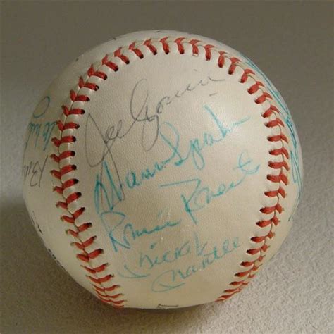 Hall of Famers Signed Baseball