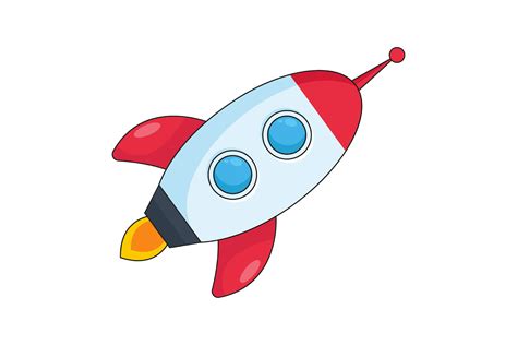 Rocket Ship Vector. Drawing Spaceship is Graphic by pch.vector ...