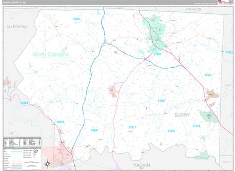 Surry County, NC Maps