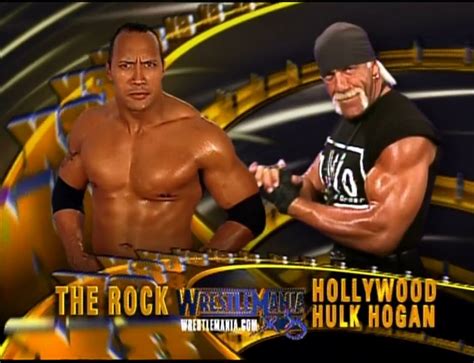 The Rock vs. Hollywood Hulk Hogan Wrestlemania 18 : r/WWEMatchGraphics