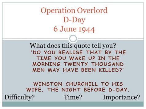 Operation Overlord | Teaching Resources