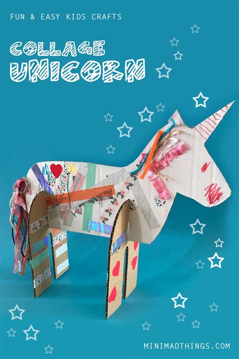 3D Collage Unicorns in 2021 | Easy crafts for kids fun, Recycled crafts kids, Unicorn themed ...