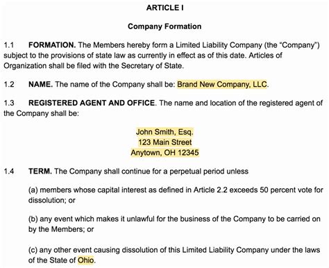 Sample Co Ownership Agreement