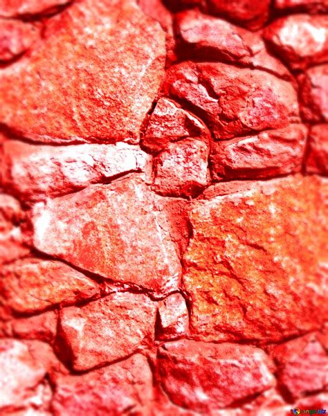 red stone masonry rubble texture. №161959