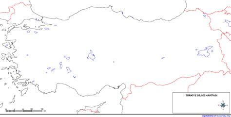 Turkiye Haritasi Bos