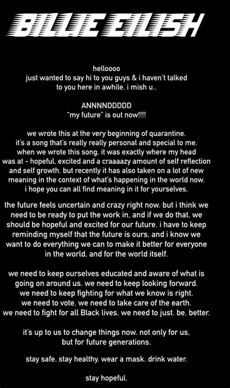 Billie Eilish – my future Lyrics | Genius Lyrics