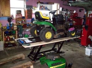 Homemade Lawn Tractor Lift - HomemadeTools.net