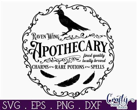 Apothecary Svg Halloween Svg Halloween Round Sign Svg - Etsy