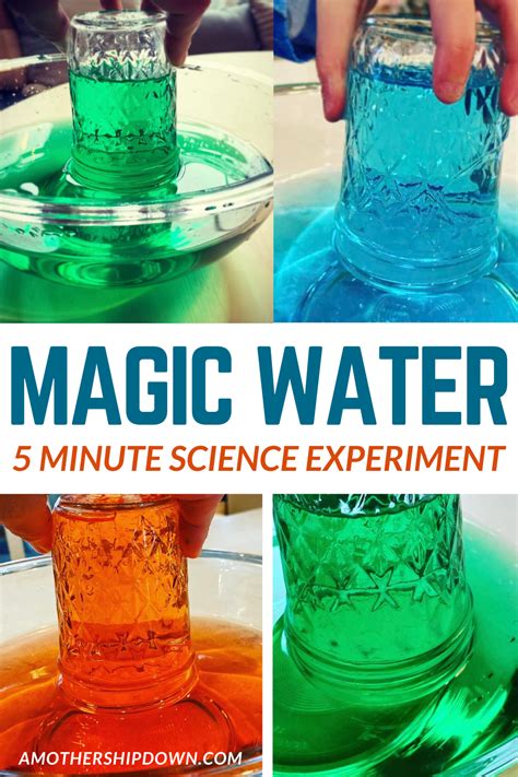 Water Suspension Science Experiment for Kids - A Mothership Down | Science experiments kids, 4th ...